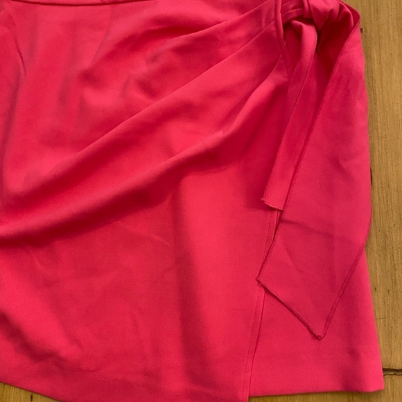 French Connection Pink V-Neck Bow Envelope NEW Dress size 8 adjustable straps - Picture 6 of 13